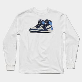 Retro Basketball Sneakers Long Sleeve T-Shirt